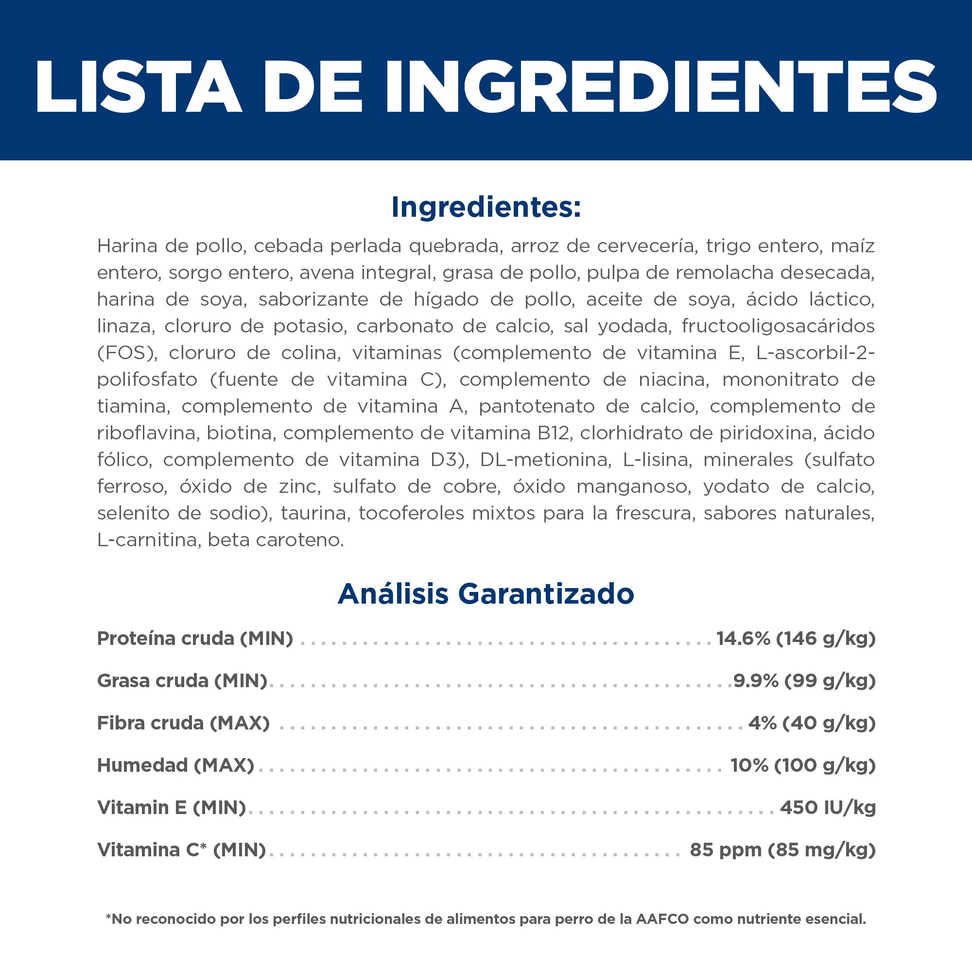 Hill's Science Diet Adult 7+ Alimento para perro senior sabor pollo 12Kg