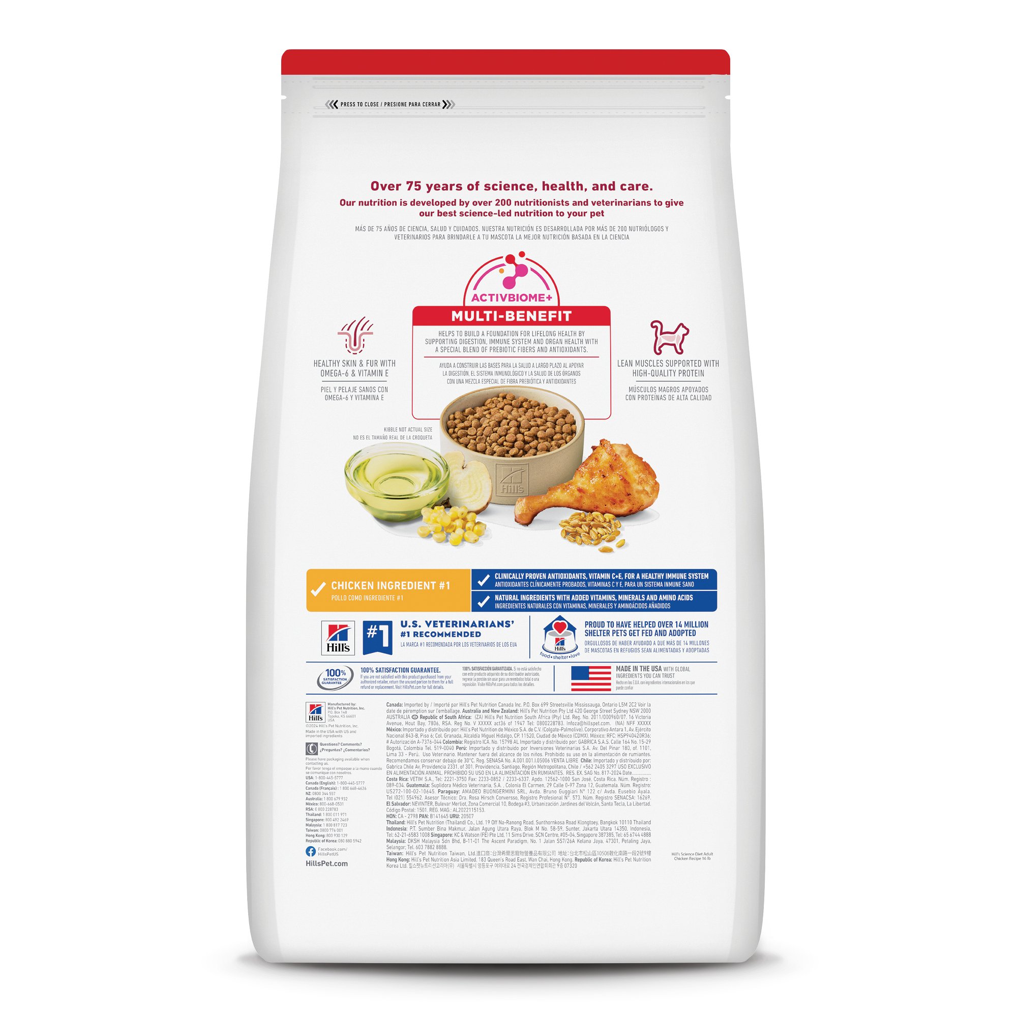 Hill's Science Diet Adult Alimento para gato adulto sabor pollo 7.3Kg