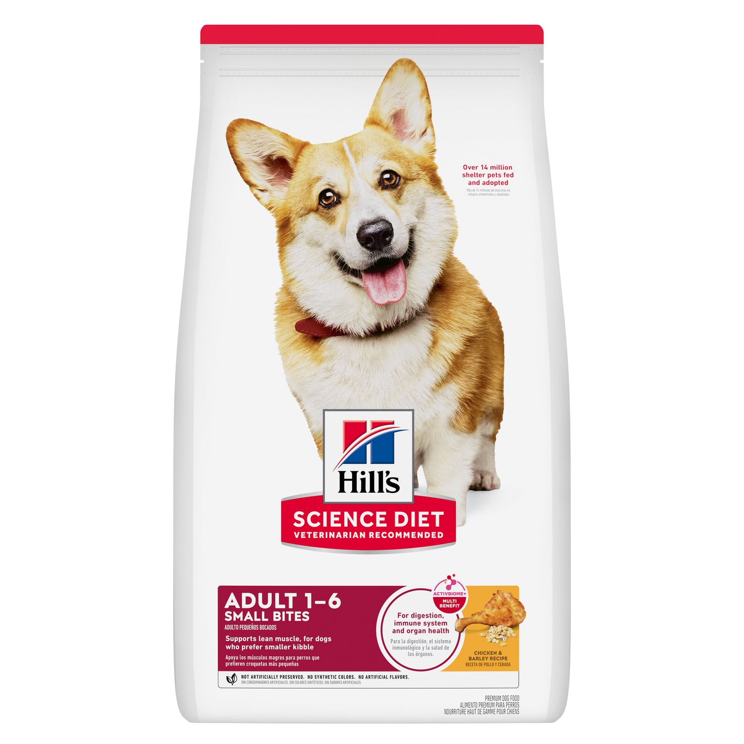 Hill's Science Diet Small Bites Alimento perro adulto bocados pequeños Receta de Pollo 6.8Kg