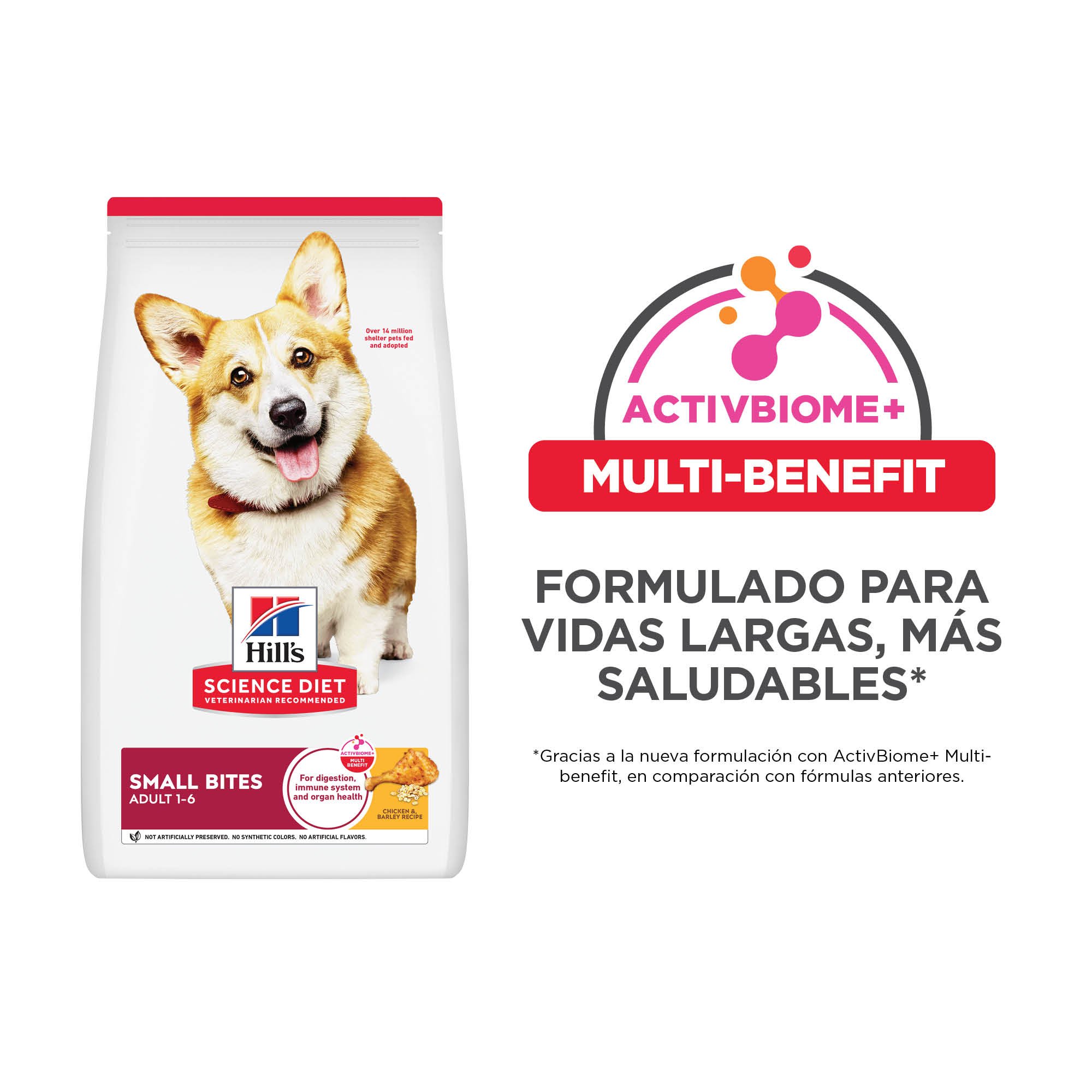 Hill's Science Diet Small Bites Alimento para perro adulto bocados pequeños Receta de Pollo 2Kg