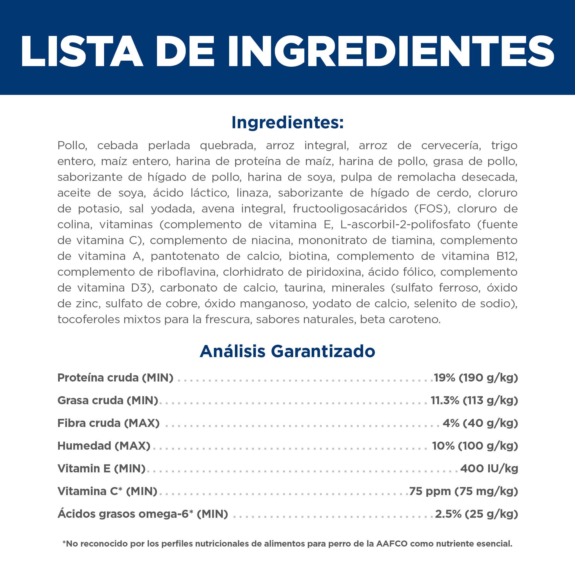 Hill's Science Diet Small Bites Alimento para perro adulto bocados pequeños Receta de Pollo 2Kg