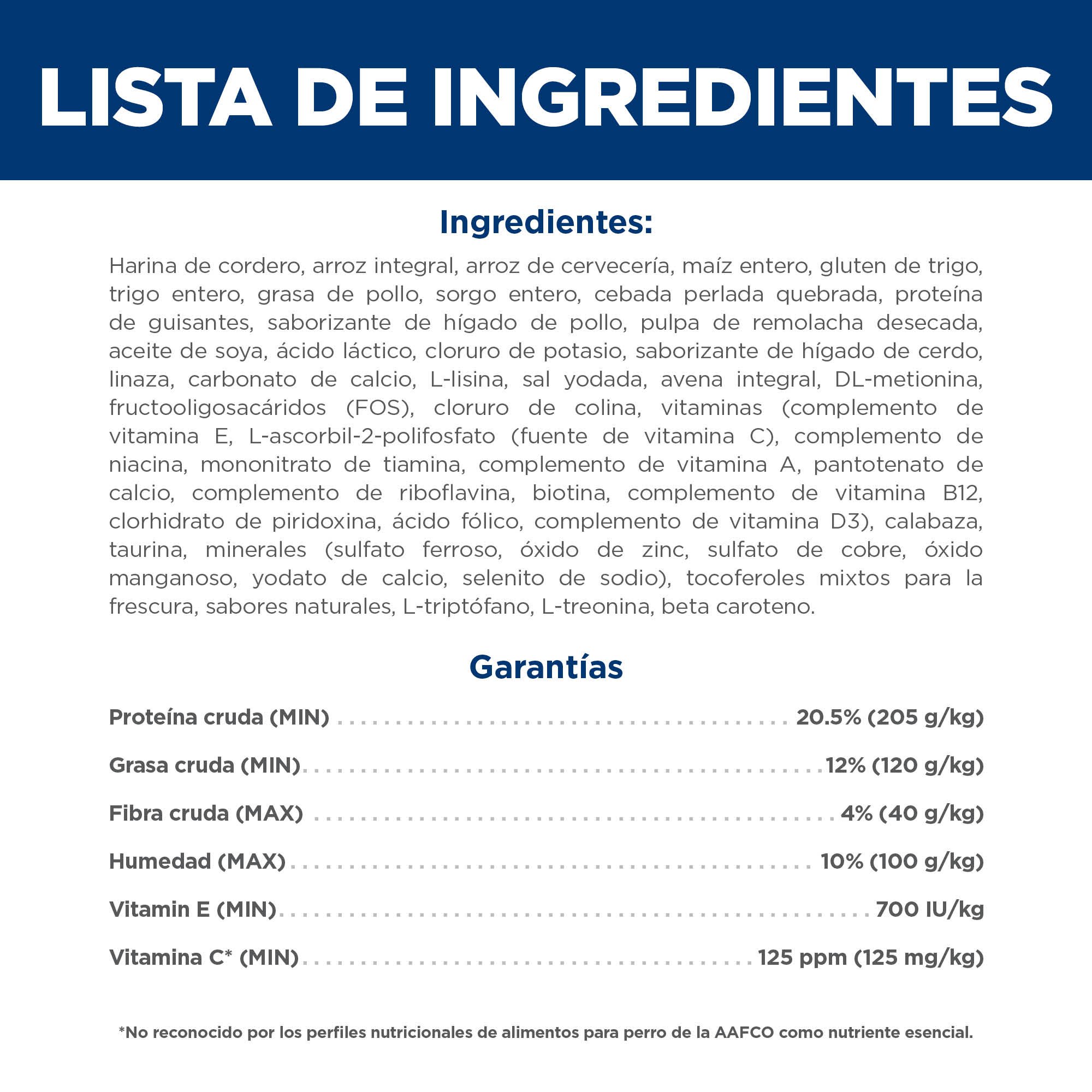Hill's Science Diet Small&Mini Alimento perro adulto raza pequeña y mini Receta de Cordero 2Kg