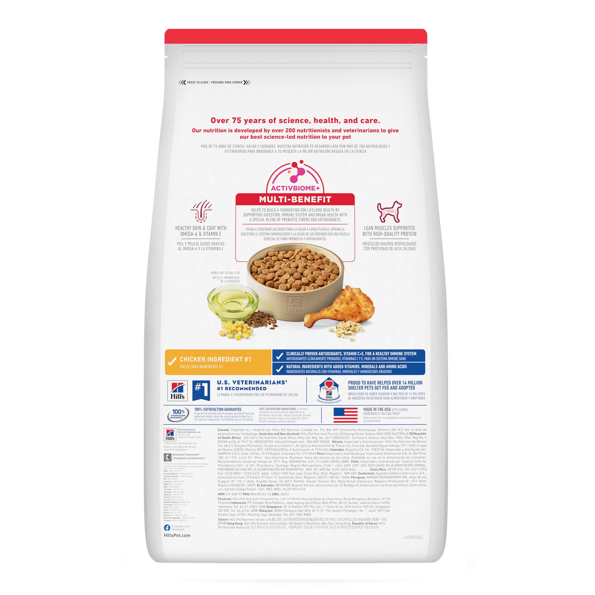 Hill's Science Diet Adult Alimento para perro adulto sabor pollo 15Kg