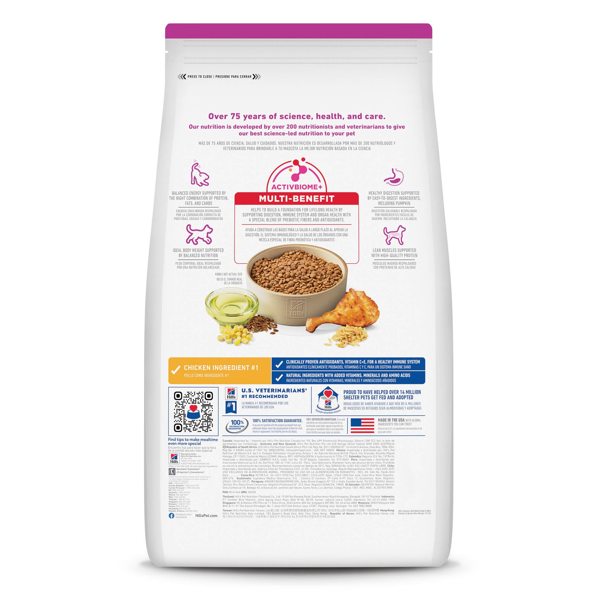Hill's Science Diet Small&Mini Alimento perro adulto raza pequeña y mini Receta de Pollo2Kg