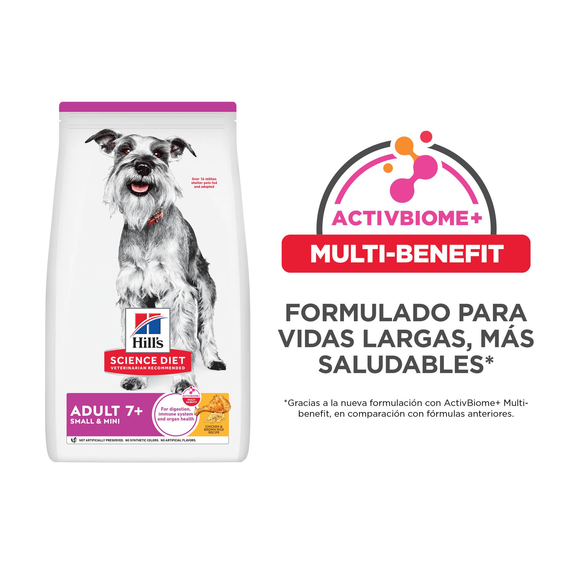 Hill's Science Diet Small&Mini Adult 7+ Alimento para perro senior raza pequeña y mini 2Kg