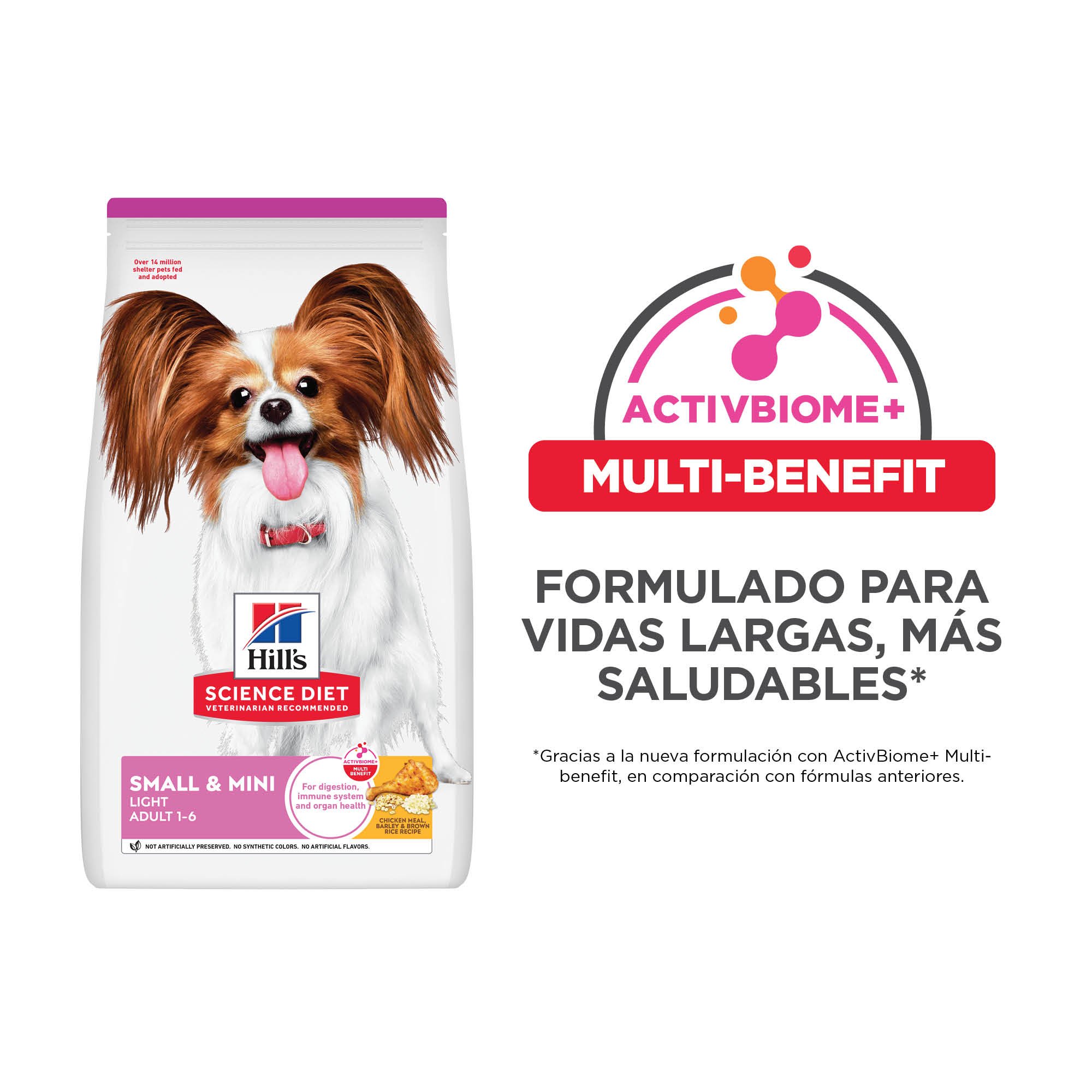 Hill's Science Diet Small&Mini Light Alimento perro adulto bajo en calorías raza pequeña 2Kg