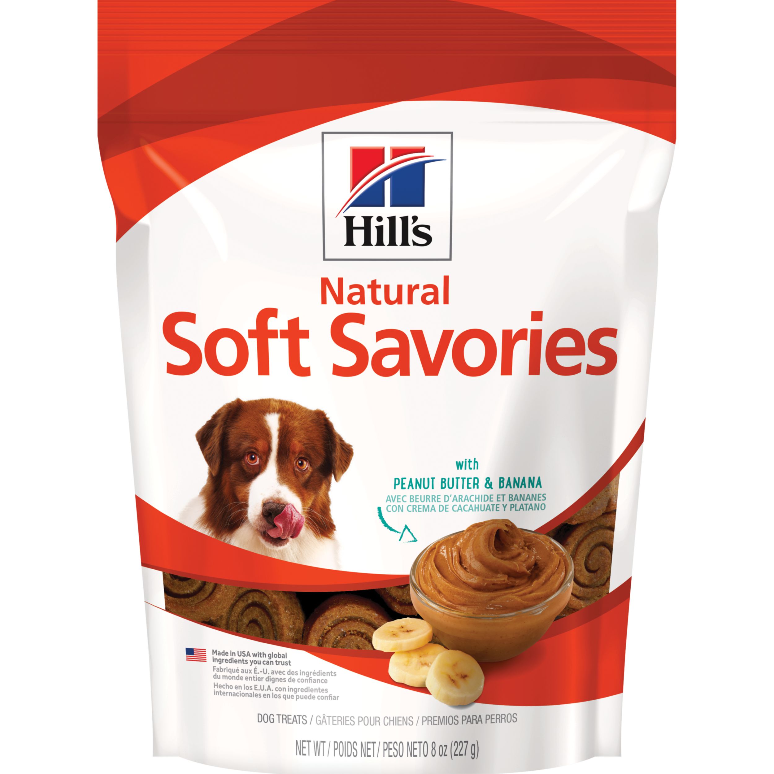 Hill's Sicence Diet Premios para perro sabor crema de maní y banana 227g